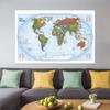 Decorative Hanging Picture The World Map Posters and Prints Wall Art Picture Painting for Education Office Home Decoration