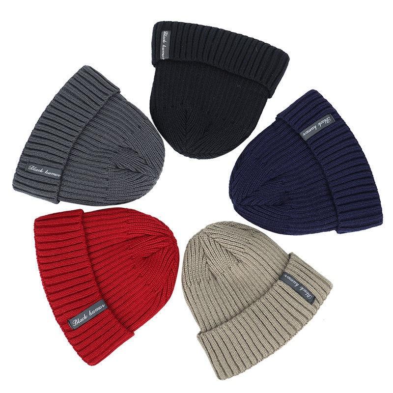 Fashion Minimalist Beanie - Fleece Lined Knit Ski Hat For Men & Women, Warm Thickened Outdoor Winter Snow Cap