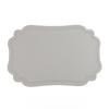 Manteles Individuales de PVC Resistentes al Calor con Bordes Decorativos Festoneados Estilo Nórdico para Decoración Festiva, Fiestas, Comidas Diarias