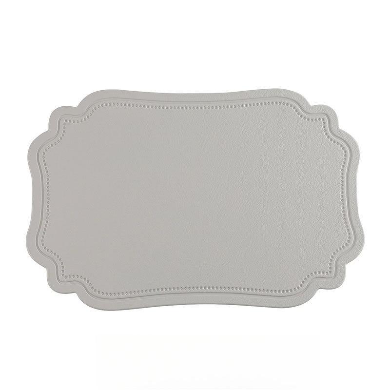 Manteles Individuales de PVC Resistentes al Calor con Bordes Decorativos Festoneados Estilo Nórdico para Decoración Festiva, Fiestas, Comidas Diarias