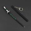 Demon Slayer Tanjiro Giyu Shinobu Nichirin Sword Keychain with Sheath, 17cm Alloy Model