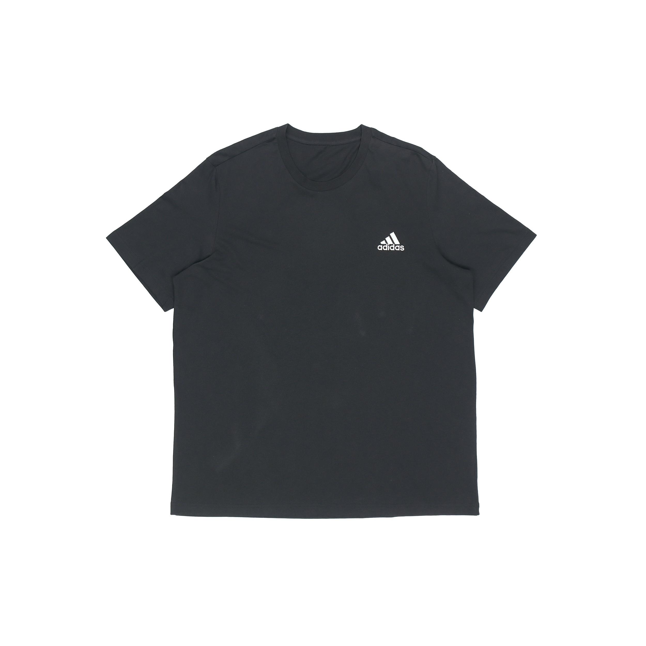 adidas M Sl Sj T Logo Sports Round Neck Short Sleeve Black Men s GK9639 S
