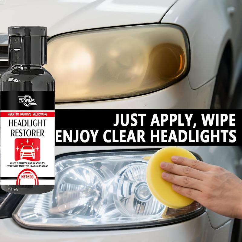 Car Headlight Repair Paste - High-strength Polishing Agent That Removes Oxidation, Scratches, Blurring, and Yellowing, Restoring