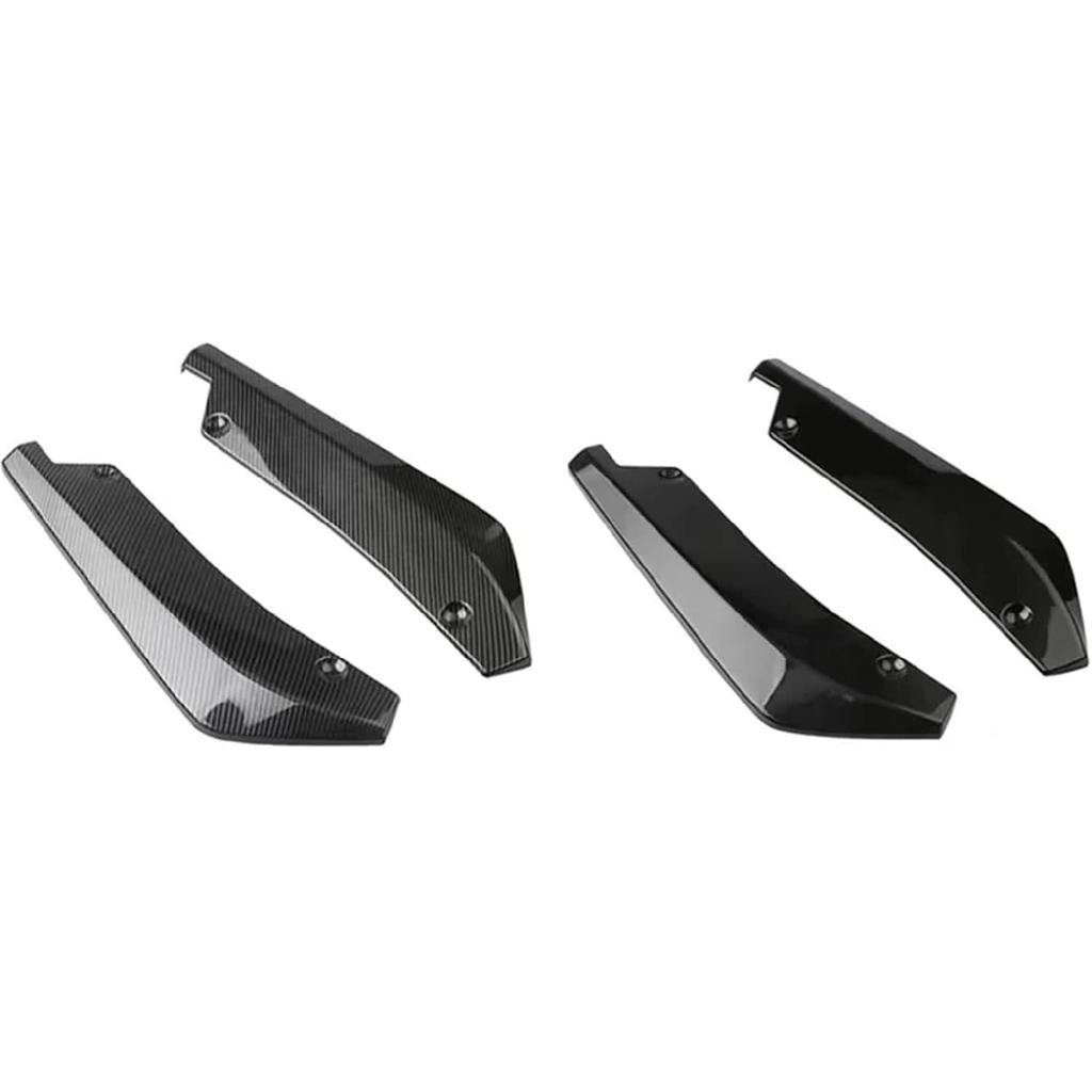 Side Skirt Protector Spoiler Covers Compatible with Chrysler 300 200 2005-2023 300C Car Rear Bumper Spoiler Lip Splitter Diffuser Body Kit(Black)