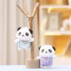 Cute Keychain Panda Cartoon Girl Backpack Decoration Hanging Plush Gift Doll