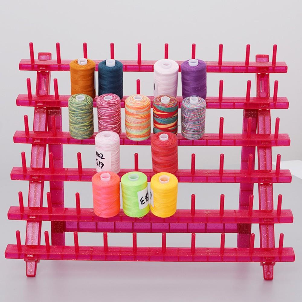 Sewing Thread Rack Holder, Thread Organizer Portable Shelf Spool Rack Spool Stand for Embroidery Hobbyists Jewelry Tailors