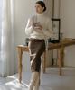 Meibeoyu Novelle Stitch Skirt _ Brown