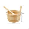 Sauna Bucket and Ladle Water Practical Large Capacity with Handle Accessories Set for
