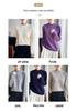 Women's Lace Color Block Knit Pullover - Loose Fit, Half High Collar, Slim Base Layer Top for Autumn/Winter