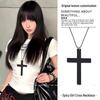 Retro Round Resin Necklace: Versatile, Fashionable High-End Clavicle Chain for Women