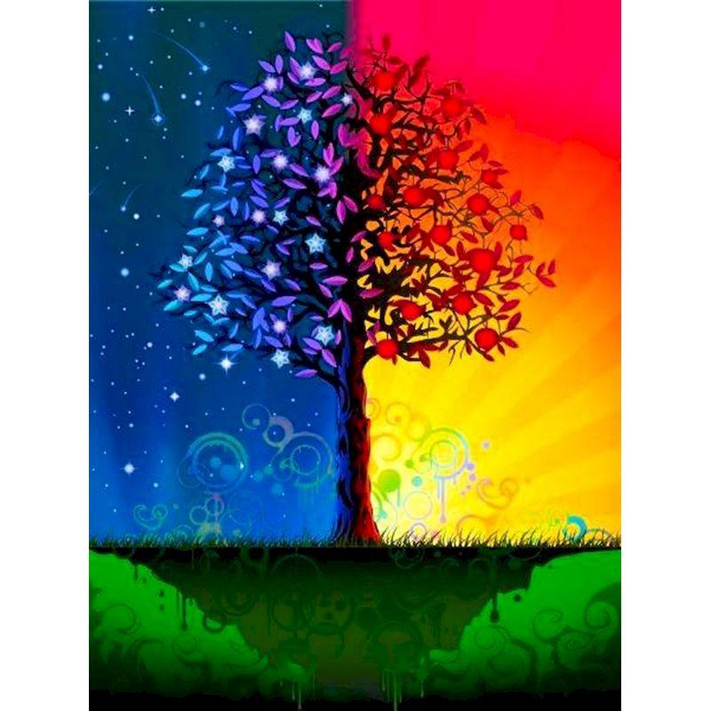 5d Full Drill Diamond Painting Colorful Landscape Diamond Mosaic Embroidery Picture Of Rhinestones Home Decoration