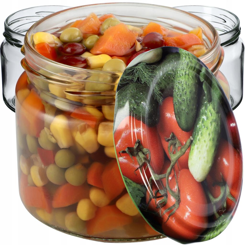 KADAX Sonka 330ml Preserve Jars 10pcs 82mm + Lids