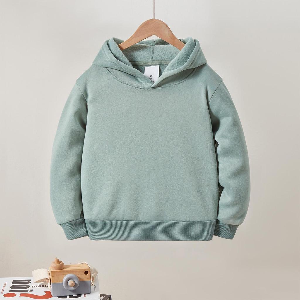 Customizable Children's Hooded Sweatshirt - Autumn/Winter Loose-Fit Boys & Girls Hoodie