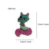 New Rhinestone Small Fox Brooch Animal Pin