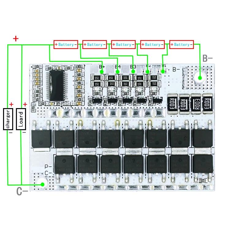 3s/4s/5s Bms 12v 16,8v 21v 3,7v 100a Li-ion Lmo Ternární lithiová baterie Ochrana Obvodová deska Li-polymer Balanční nabíjení