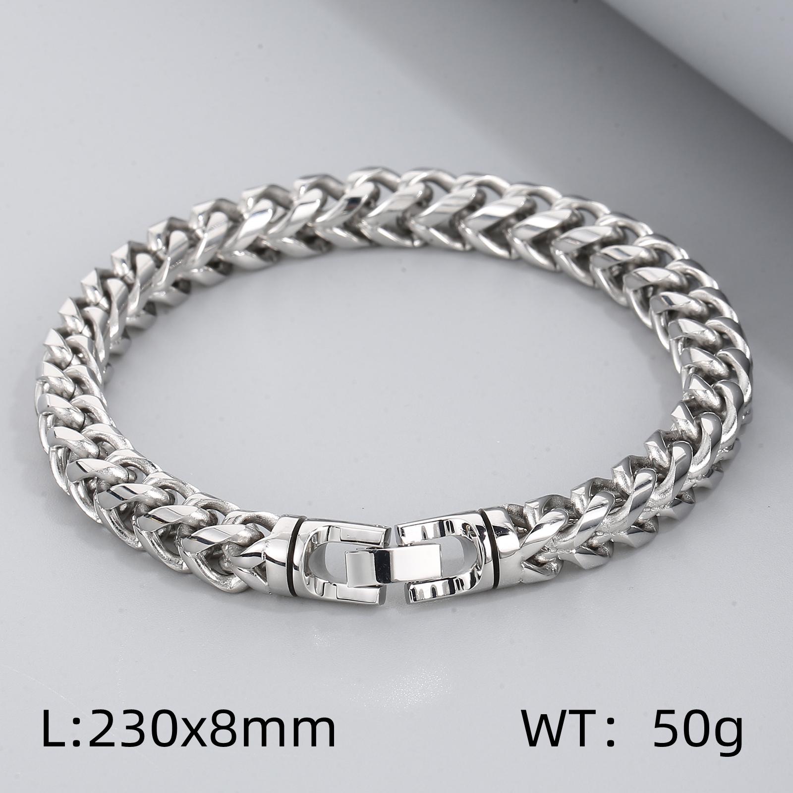 Браслет-киль из нержавеющей стали, ширина 8/10 мм, с покрытием золотом, цепочка-киль, модные ювелирные изделия для мужчин, подарок на свадьбу, день рождения