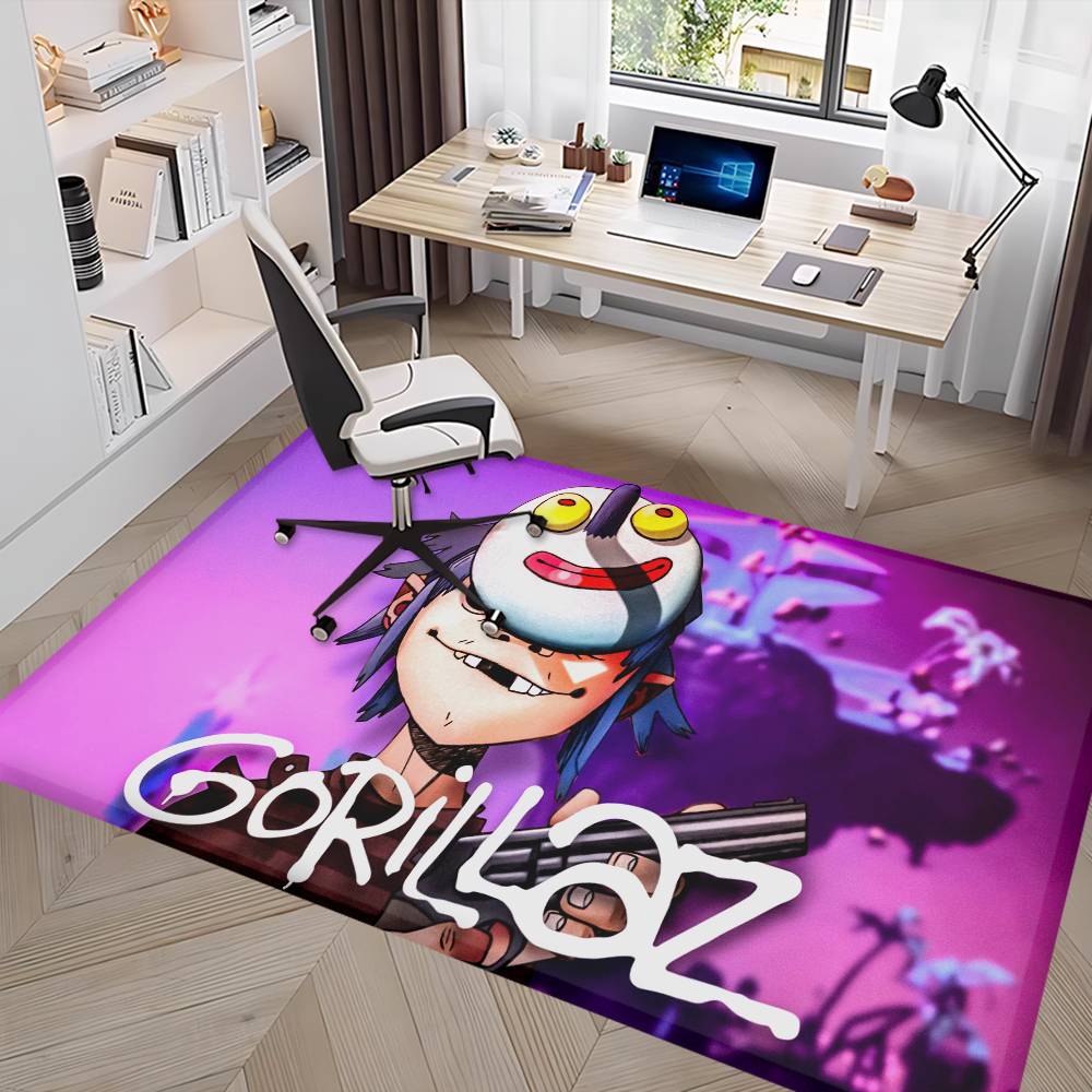 Music Cool Band G-gorillaz Room Mats Retro Multiple Choice Living Room Kitchen Rug Non-Slip Welcome Rug