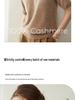 2026 Le Kasha Women's 100% Cashmere Polo Neck Short Sleeve Knit Pullover - Versatile Solid Color