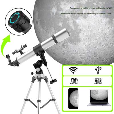5MP 4K HD WiFi Teleskop Kamera: Astronomi, Kuş Gözlemciliği ve Mobil Görüntüleme için Tam Renkli Elektronik Mercek