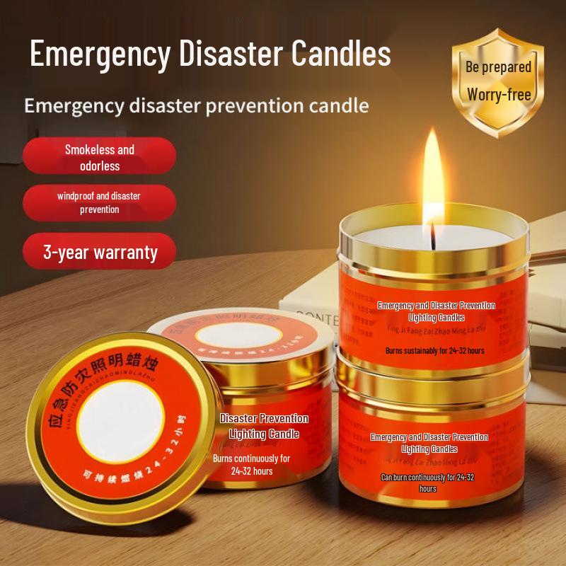 Long-Lasting Smokeless & Odorless Emergency Candlelight for Power Outages