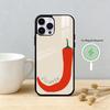 love red chili Phone Case For iPhone 17 16 15 14 13 12 Pro Max Plus for Mirror Wireless Magnetic Cover