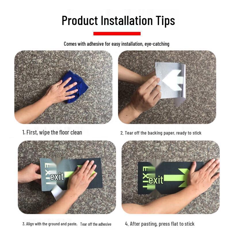 Luminous Wear-Resistant Safety Exit Floor Sticker