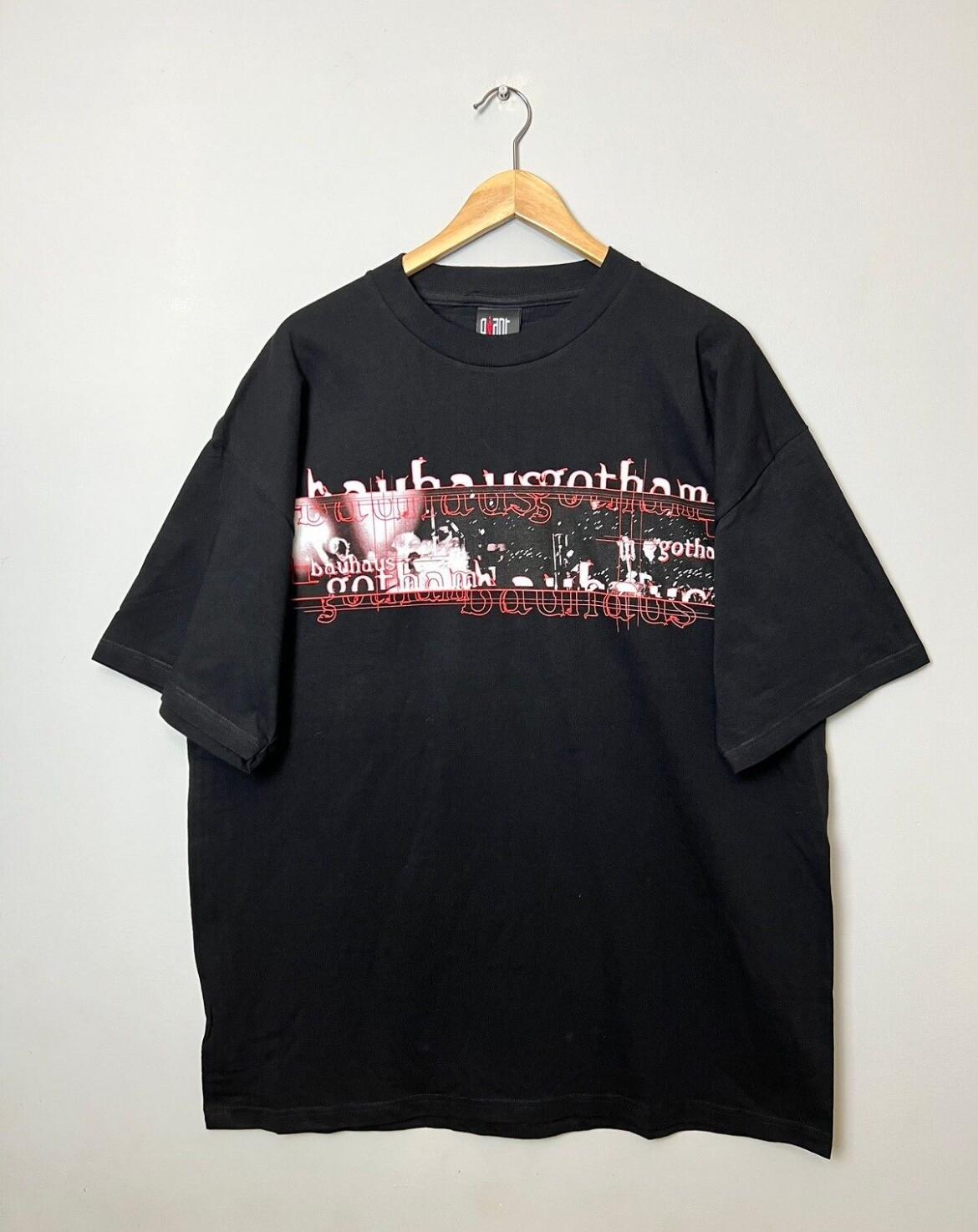 Vintage 90s BAUHAUS Peter Murphy Gotham Rock Band T Shirt XL Black Unisex T-Shirt S