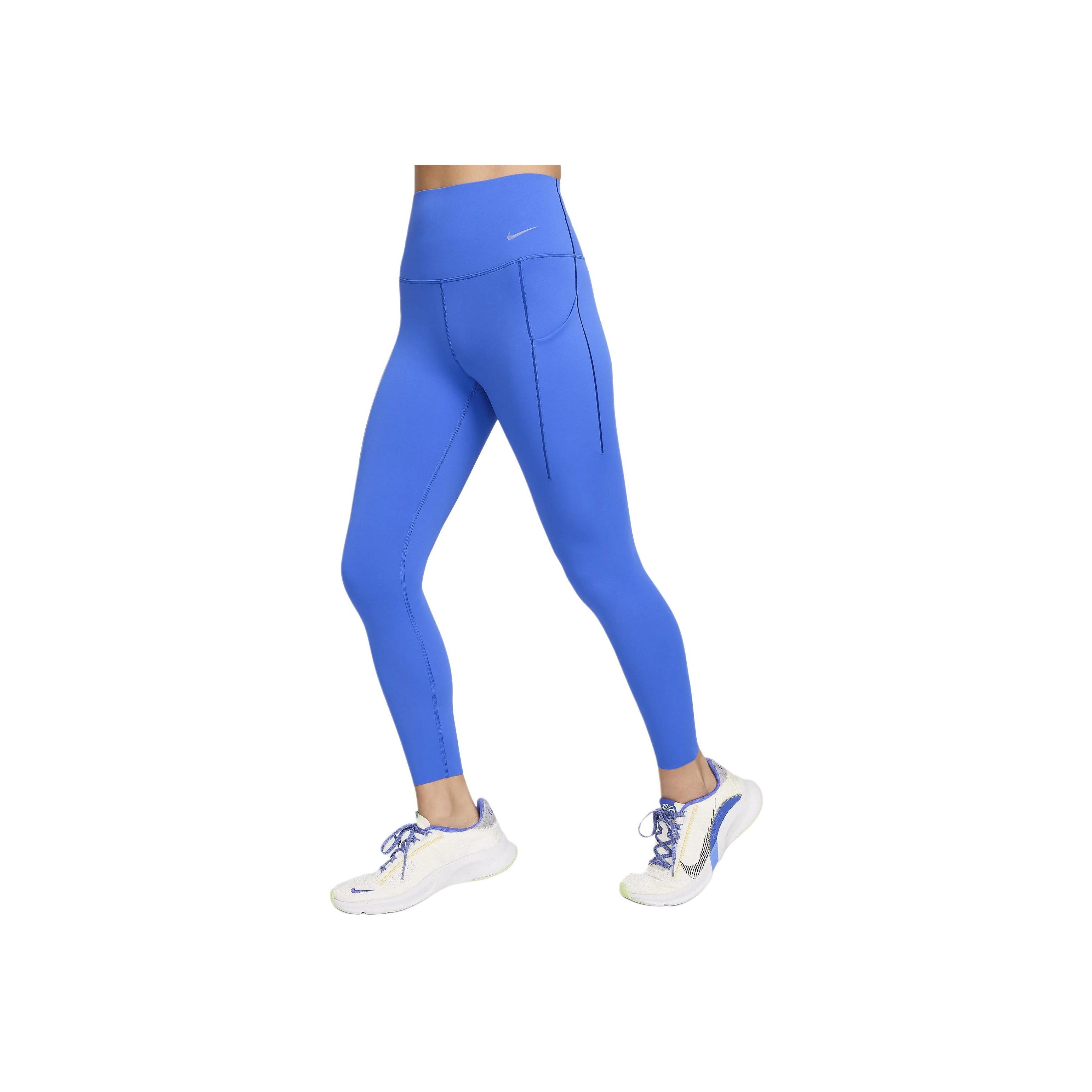 

Nike Однотонные эластичные повседневные спортивные брюки с высокой талией женские низы синие DQ5898-405 XS