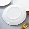 Shanyufu Pure White Ceramic Dinner Plates