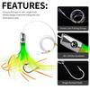 Squid Skirt Trolling Lures Saltwater Octopuses Baits Metal Head Octopuses Squid Skirt Baits Squid Skirt Trolling Lures