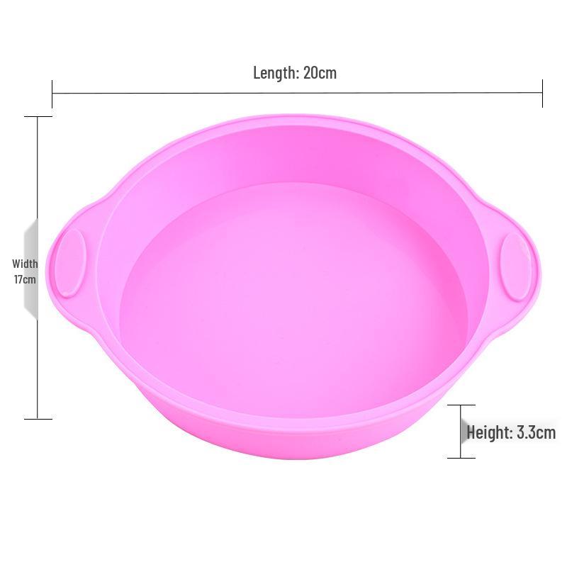 Heat-Resistant Silicone Baking Molds: Round & Rectangular for DIY Cake, Bread, and Toast