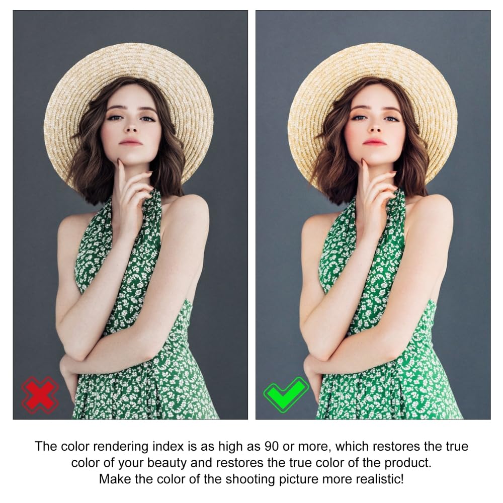 64 5W Dimmable LED Video Light with 3 Cold Shoe Thread for and Other DSLR Cameras Mounts, 1/4" Canon, Sony,