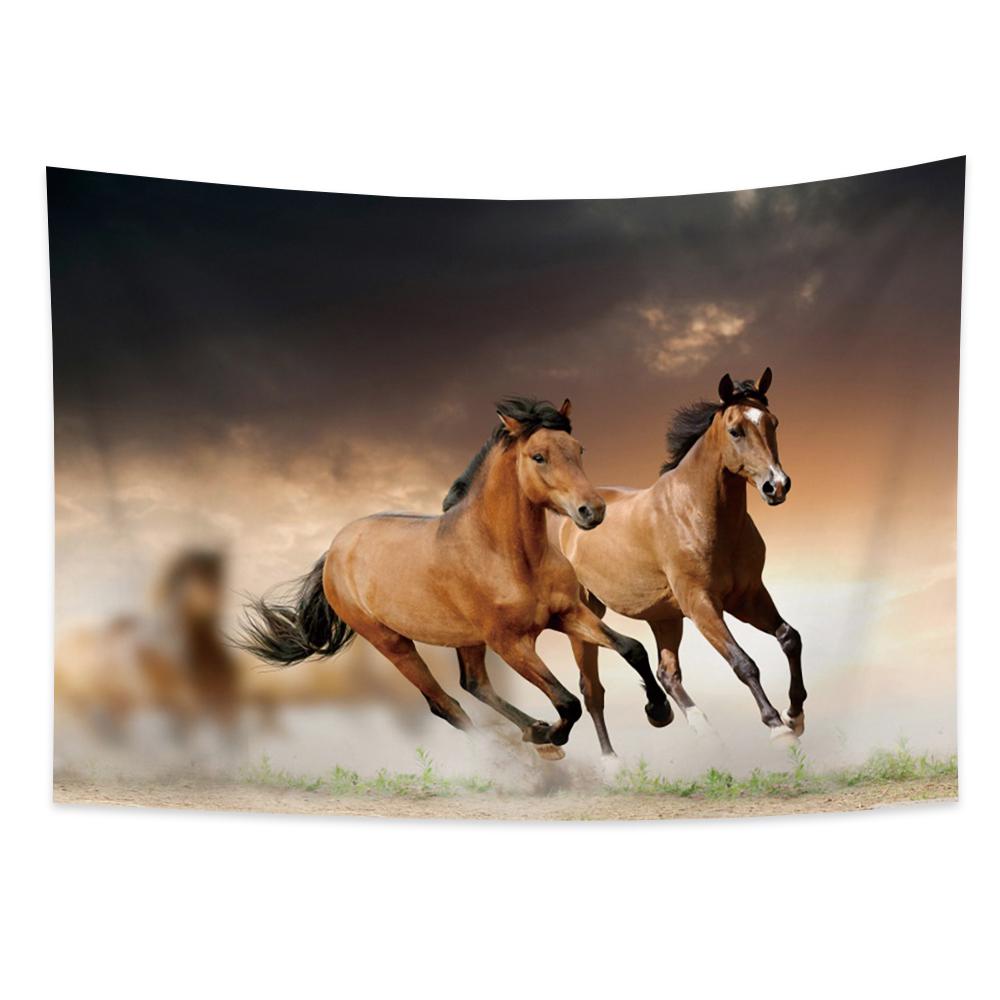 

Галопуючий кінь серії Гобелен Настінний Хіпі Богемна Прикраса Гобелен Фон Тканина Вітальня Домашній Декор 100X75CM