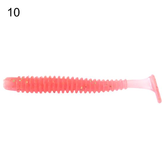MUQZI Sports Accessory 10Pcs/Set Mini Fishing Artificial Soft Vivid Lure Wobbler Worm Swim Bait