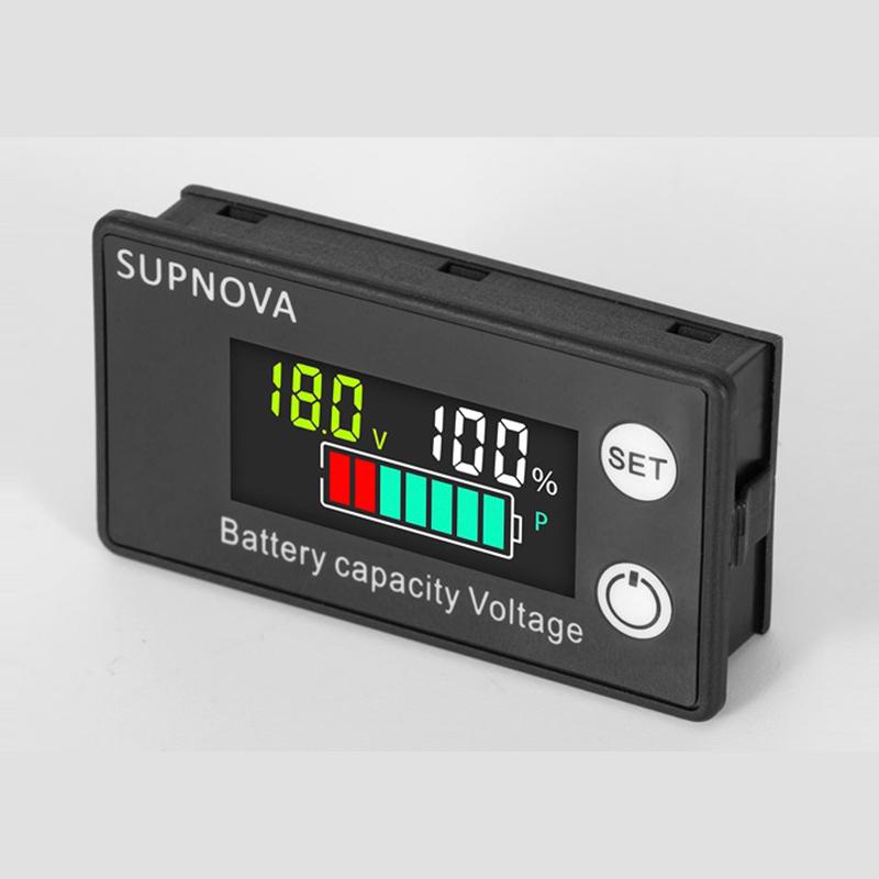 DC Battery Voltmeter DC 8V-100V Capacity Indicator Power Meter Lithium LiFePO4 Lead-acid Cell 12V 24V 48V for 6133A LCD Battery