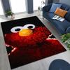 3D S-Sesam Cartoon Kunst Teppich für Schlafzimmer Wohnzimmer Sofa Zuhause Fußmatte Dekor,Große Kinder Spiel Rutschfeste Bodenmatte