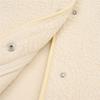 Women's Round Neck Coat Casual Fleece Coat Vintage Solid Color Long Sleeve Single Breasted for Office Party