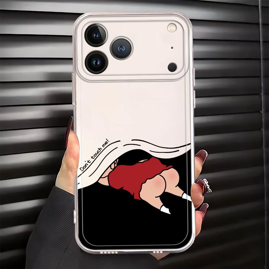 

Soft Phone Cover Case for iPhone 17 Pro Max 12 Mini XR 15 11 13 Pro Air XS Max 7 8 16 14 Plus Cartoon Crayon Shin-Chan iPhone 8 Plus
