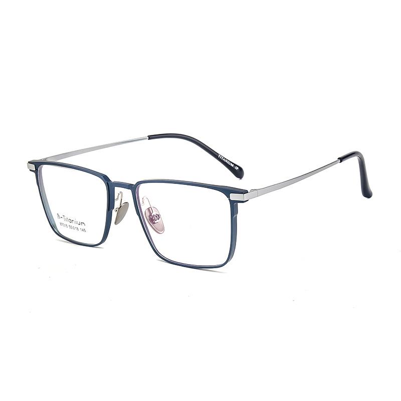 

Мужские деловые очки Danyang - Алюминиево-магниевая оправа, Чистый титан, Ободковые, Подходят для миопии, Модель 87015.
