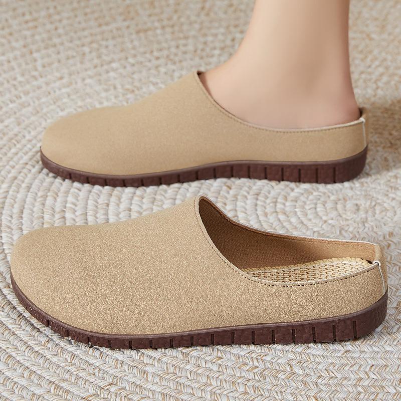 Shoes women's versatile summer new bag head surface lazy one pedal slippers women wear platform shoes