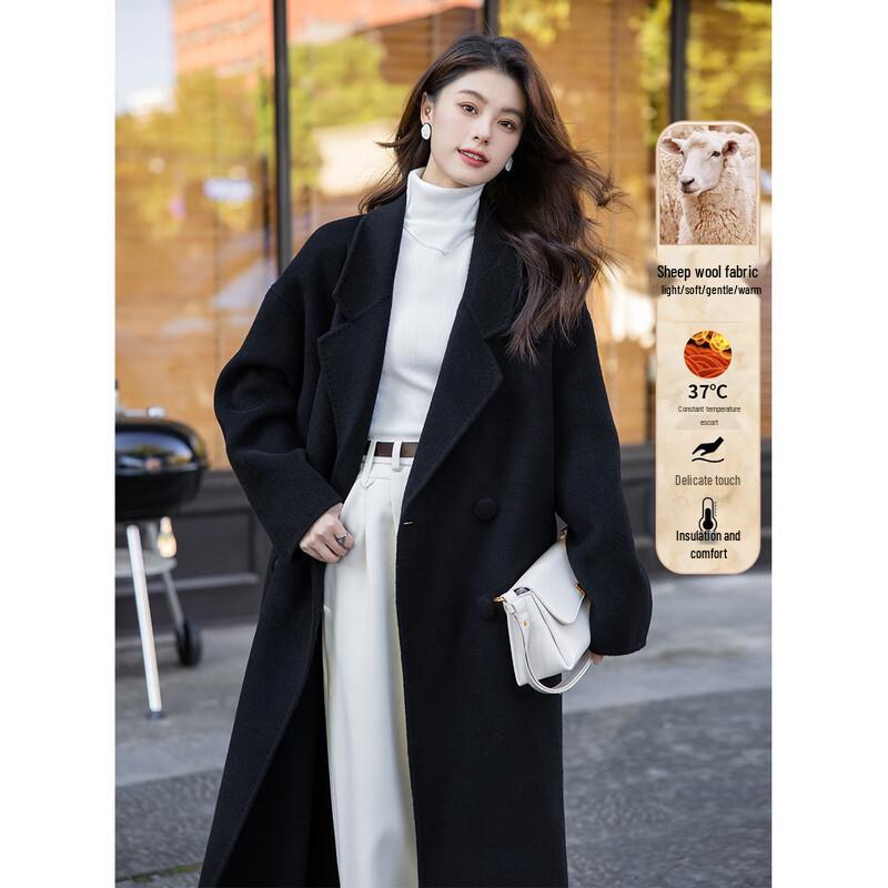 MOCANA Women's Wool Blend Long Coat MKNJD2795