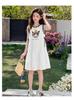 Girls' Dress Summer Dress 2026 New Stylish Children's Temperament Princess Dress Girls' White Sleeveless Vest Dress