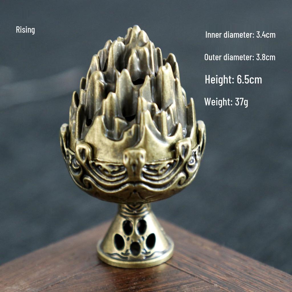 Rising Mini Lotus Incense Holder & Aromatherapy Burner for Buddha Rituals