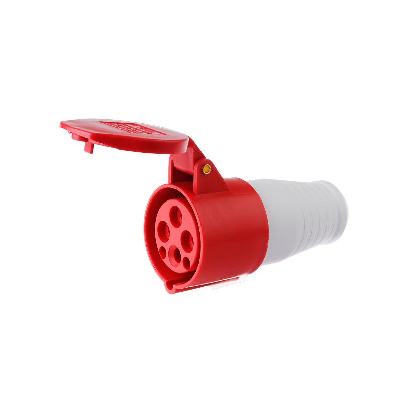 Waterproof Industrial Aviation Plug Connector: Reverse Plug Male-Female, 3-Pin, 4-Hole, 5-Pin, 16/32A-6h