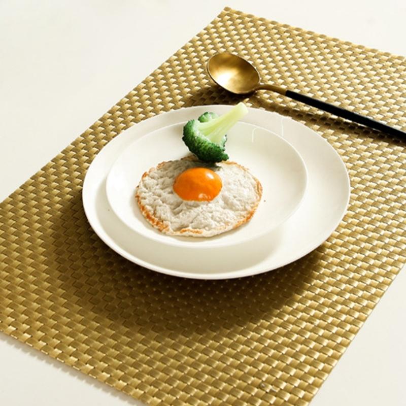 Multipurpose PVC Table Mats Dining Placemat Protects Against Heat Spills & Dirts for Family Meals & Entertaining Guests