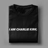 I Am Charlie Kirk Black and Freedom White  Patriotic USA T Shirt Summer Cotton T-Shirts Men Harajuku Tee Shirt Short Sleeve Tees