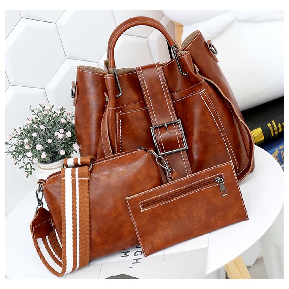 Fashionable Three-piece Mother-in-law Bag Single Shoulder Crossbody Handbag