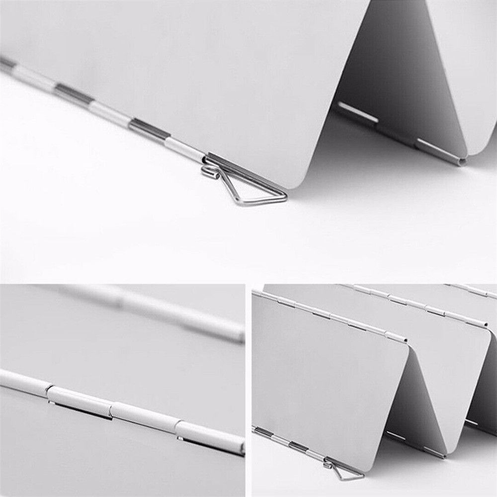 Camping Cooking BBQ Windproof Screen Burner Wind Guard Gas Stove Windshield Cookware Windbreak