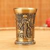 1 Stück 50 ml Vintage-Weinglas, ägyptisches Schnapsglas, langlebiges Metall, Cocktails, Weinbecher, Haushaltstrinkgeschirr, Tasse im nahöstlichen Stil
