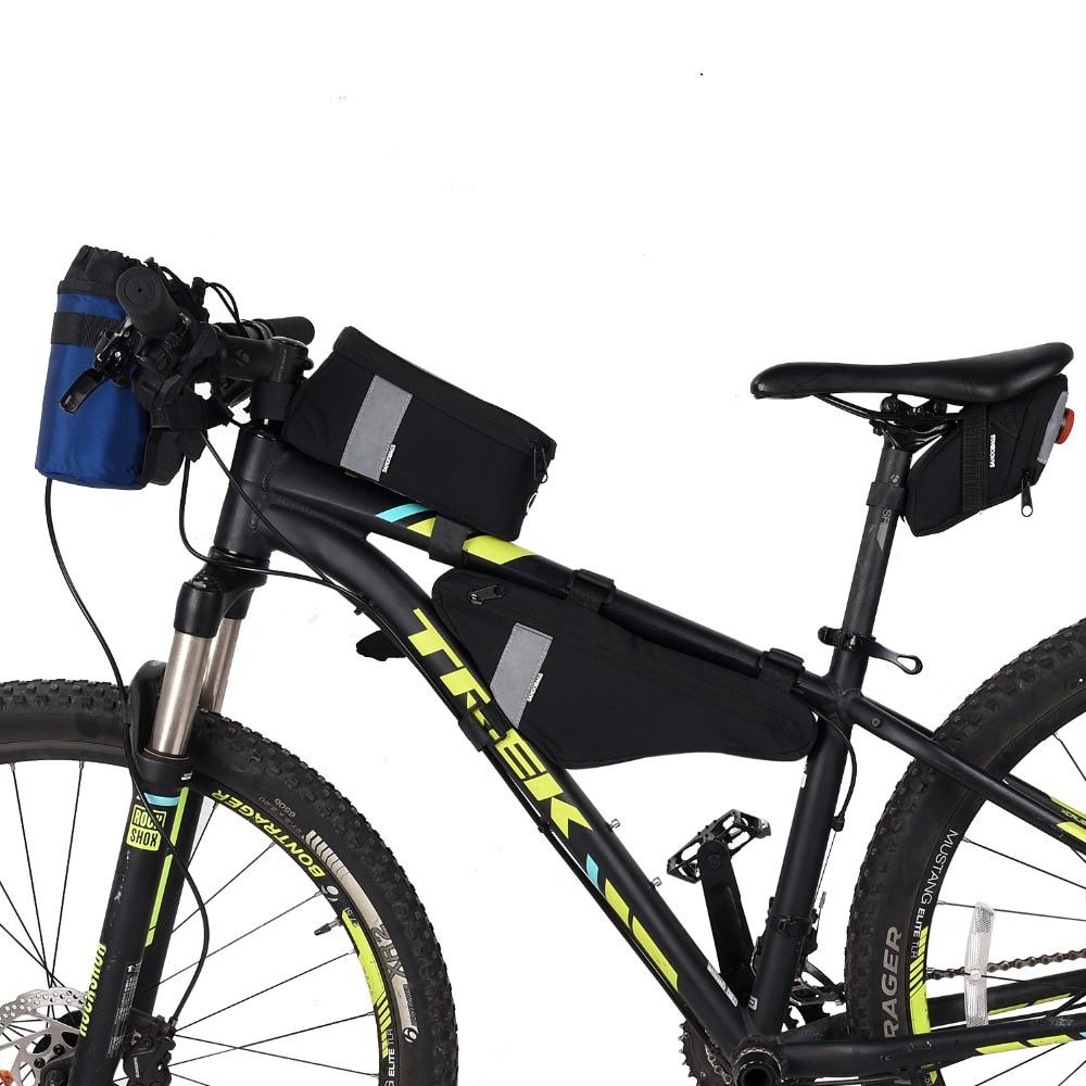 Large Capacity Mountain Bike Top Tube Bag Storage Bicycle for 5.7 Inch Phones